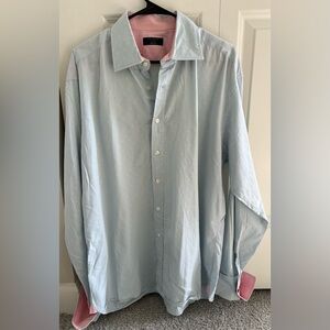 Ted Baker London Archive - 17 - pink / blue / long sleeve button shirt